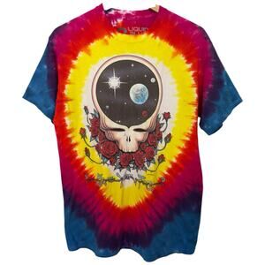 Grateful Dead Liquid Blue Space Your Face T Shirt Mens Med Band Tee Tie Dye 1992